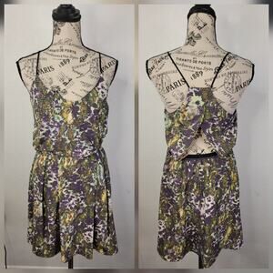 Lululemon City Summer Dress 4 Floral Sport Slip On Racerback Zip Hidden Pockets